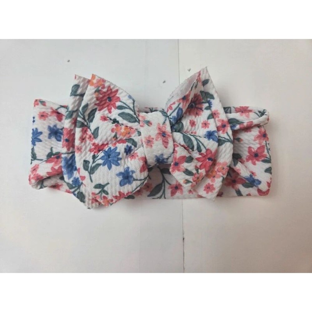 Floral Baby Headband Bow